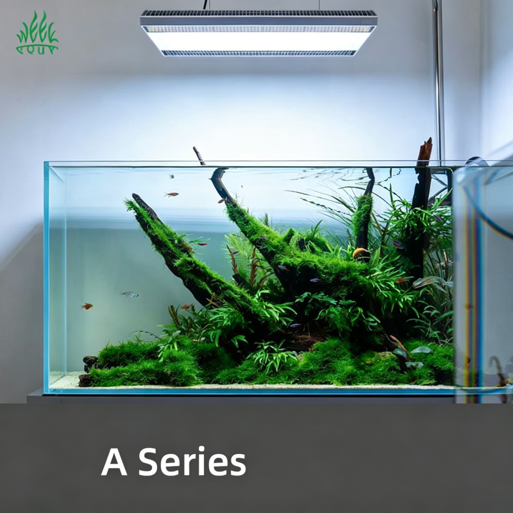 Planted Aquarium Aquascape - Week Aqua A430Pro LED-Aquariumbeleuchtung 120W RGB