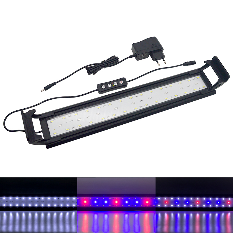 Aquarium Plant In Pot - Aquarium-LED-Licht für 16–64 cm große Aquarien-Vollspektrum-Clip-Lampe,